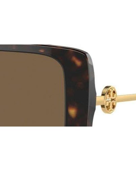 Tory Burch Multicolor 56mm Square Sunglasses