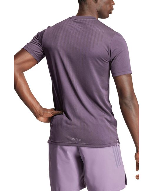 Adidas Purple Hiit Workout Airchill T-shirt for men