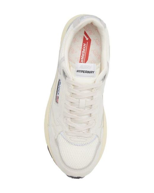 Autry White Hyperway Low Sneaker for men