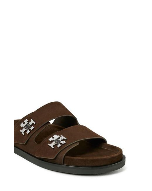 Tory Burch Brown Turnlock Sport Slide Sandal