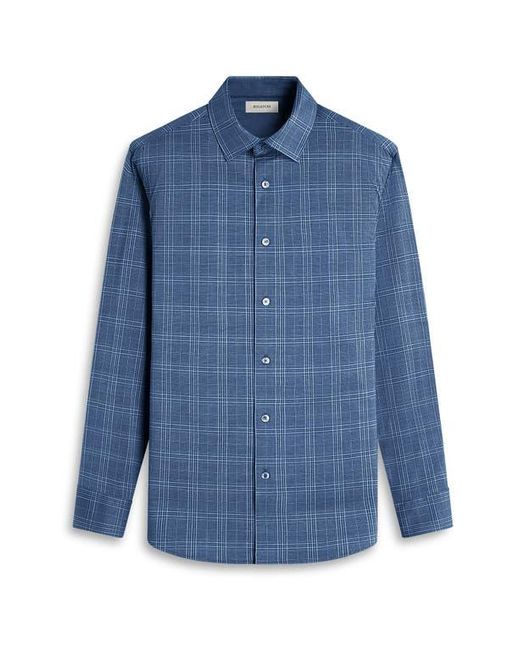 Bugatchi Blue Jimmy Ooohcotton Print Button-Up Shirt for men