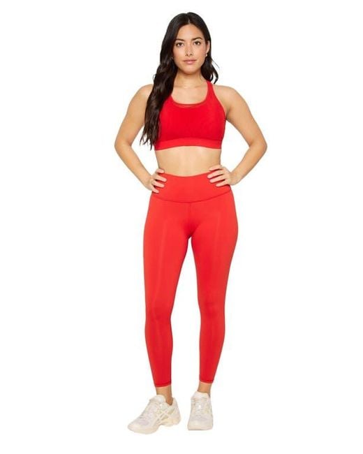 Fabletics Red Define Powerhold High-Waisted 7/8 Leggings