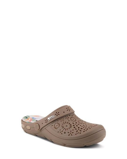 Spring Step Brown Contigo Clog