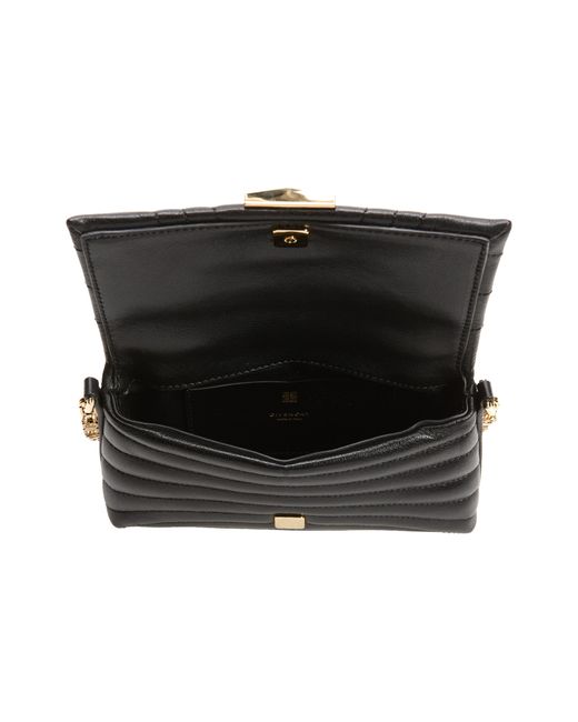 Givenchy Micro 4g Soft Quilted Metallic Leather Crossbody Bag in Black Lyst