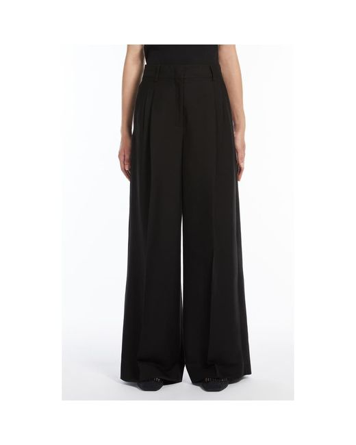 Weekend by Maxmara Black Veliero Wide Leg Pants