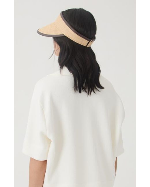 Eugenia Kim Natural Micky Raffia Visor