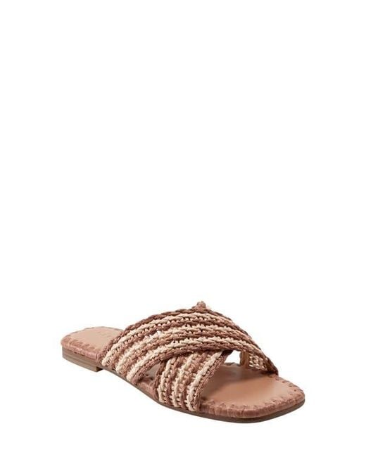 Marc Fisher Brown Nylie Slide Sandal