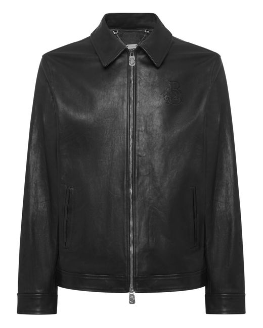 Billionaire Black Leather Jacket for men