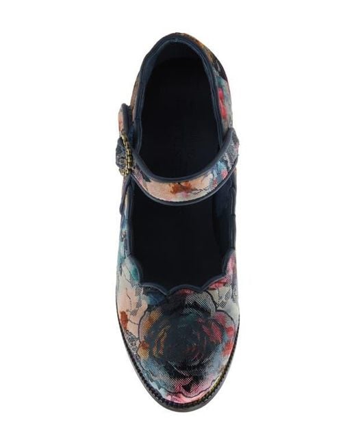 Spring Step Blue Adodora Mary Jane Pump