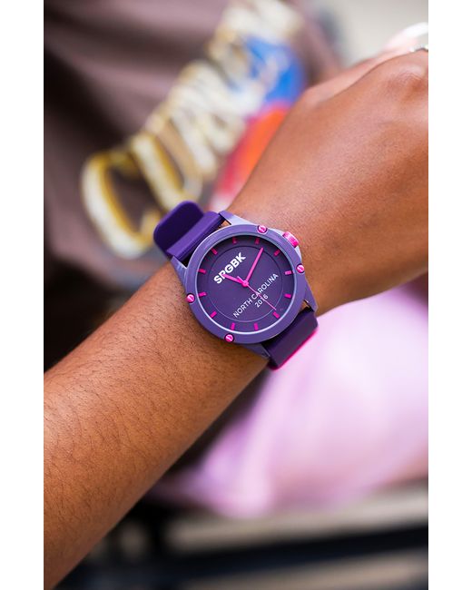 SPGBK WATCHES Purple Montclair Silicone Strap Watch for men