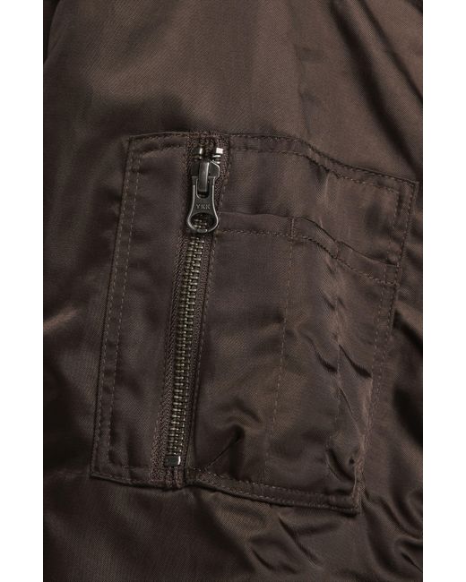 Nike Black Sportswear Reversible Varsity Quilted Bomber Jacket