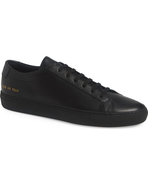 Common Projects Black Original Achilles Sneaker for men