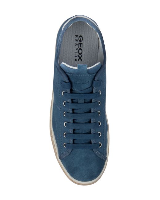 Geox Blue Pieve Canvas Sneaker for men
