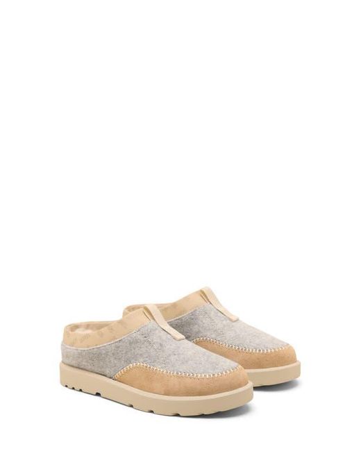Sorel White Byways Faux Fur Lined Mule Slipper