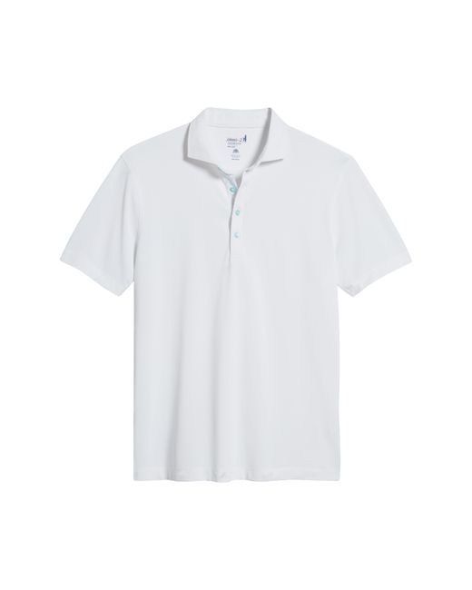 Johnnie-o White Vandalay Solid Prep-formance Polo for men