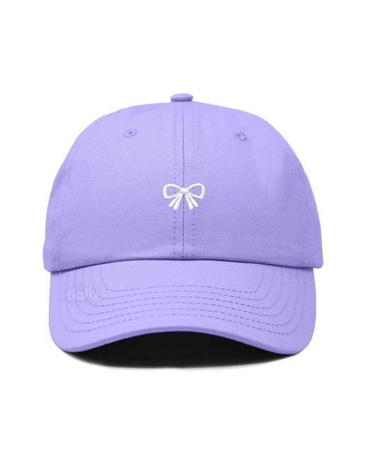 Alix Purple Bow Dad Cap