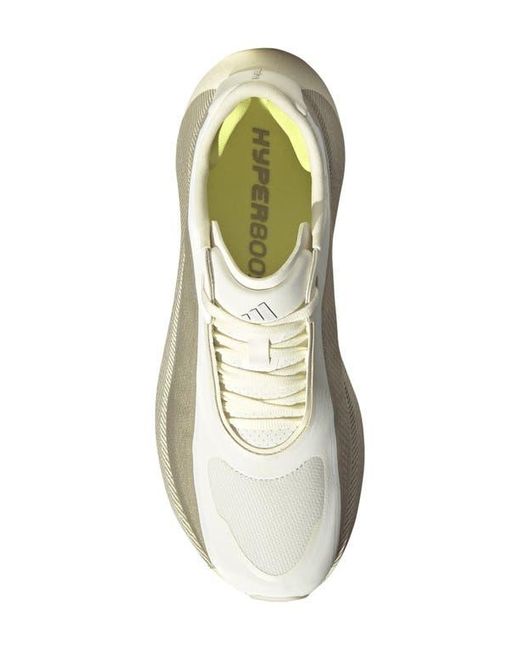 Adidas White Hyperboost Edge Running Shoe for men
