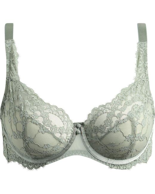 Hunkemöller Gray Daisy Lace Underwire Bra