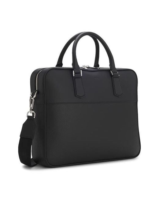 HUGO Black Crosstown Document Case for men