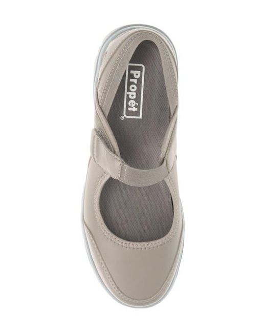 Propet Gray Onalee Mary Jane Flat
