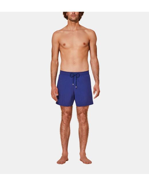 Vilebrequin Blue Solid Swim Trunks for men