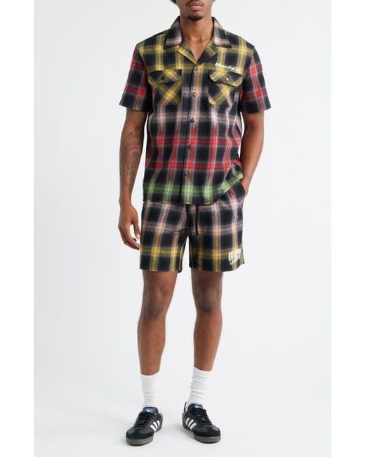 BBCICECREAM Black Bb Vinyls Drawstring Knit Shorts for men