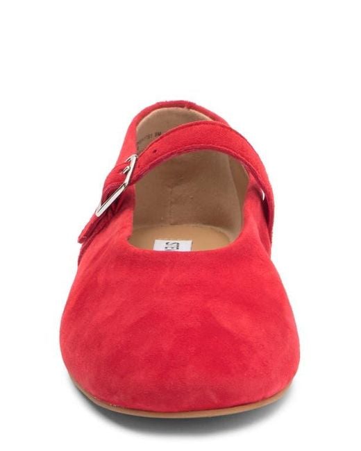 Steve Madden Red Dreaming Mary Jane Flat