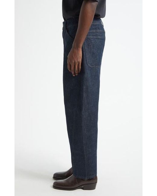 Lemaire Blue Twisted Seam Workwear Jeans for men