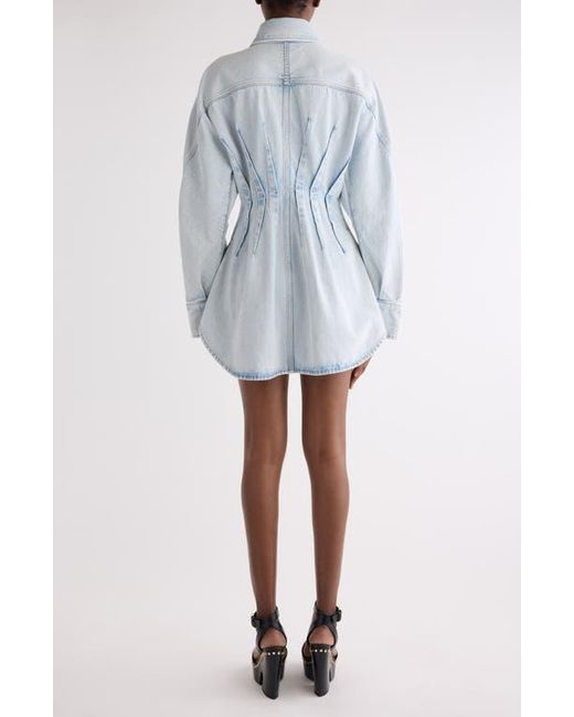 givenchy denim dress Cocoon dress in medium blue denim