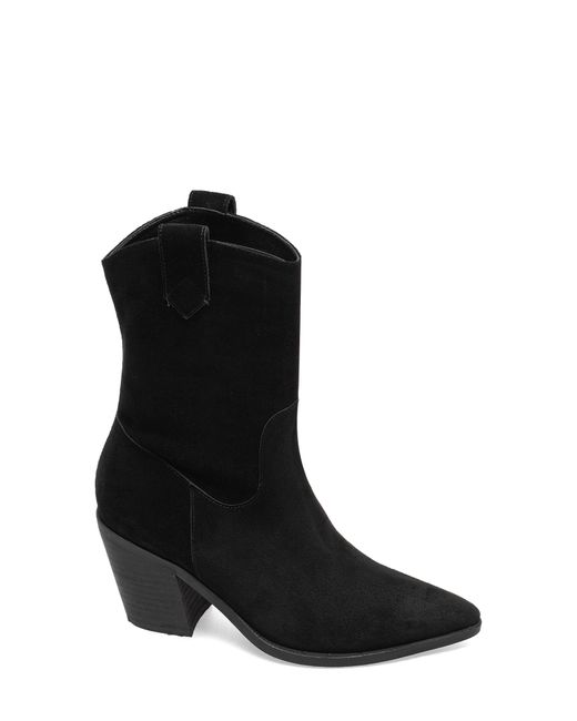 Silent D Black Munchy Western Pointed Toe Boot