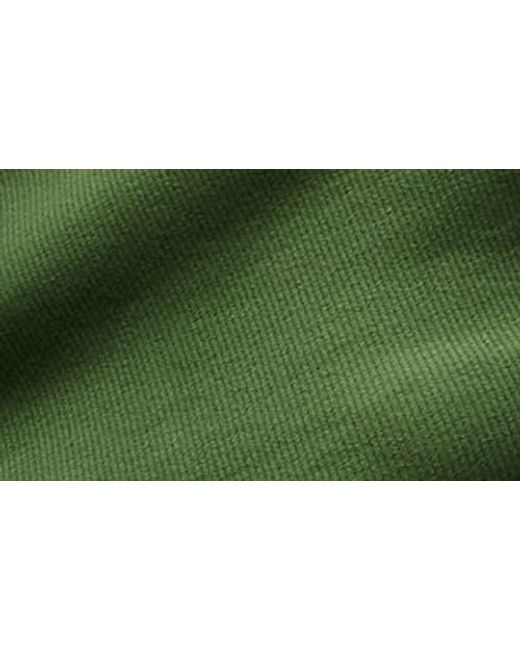 TOPSHOP Green Rib Fitted Curve Hem Tee