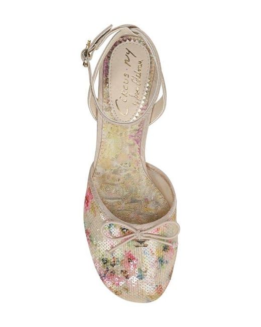 Circus by Sam Edelman Metallic Rosetta Ankle Strap Pump