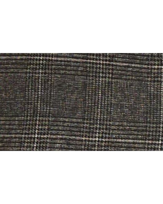 Kasper Gray Faux Leather Trim Straight Leg Pants