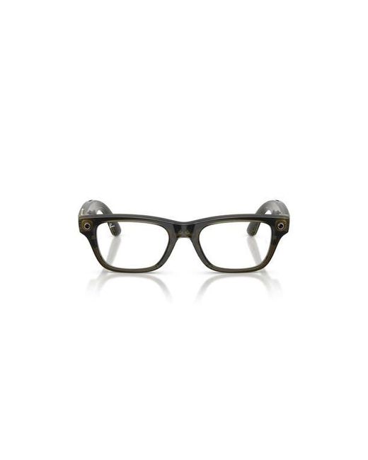 Ray-Ban Green 50Mm Rectangle Optical Glasses