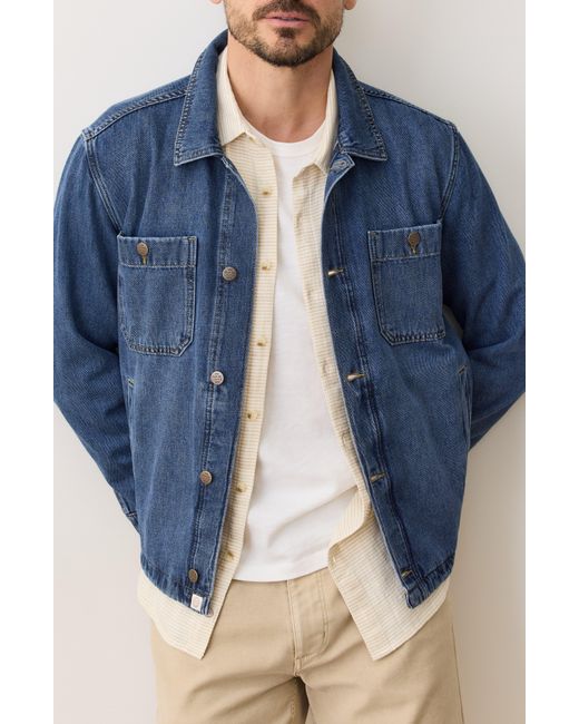 Marine Layer Blue Patrick Denim Shirt Jacket for men