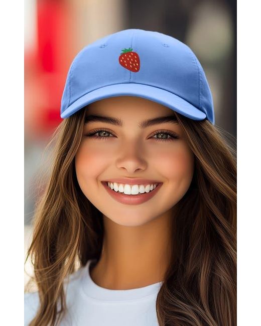Alix Blue Strawberry Hat