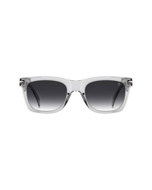David Beckham Black 53Mm Rectangular Sunglasses for men