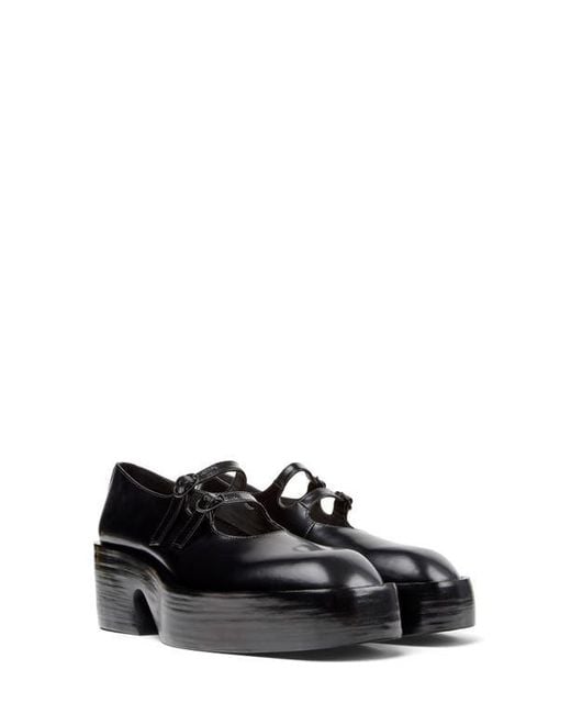 Camper Black Billie Platform Mary Jane