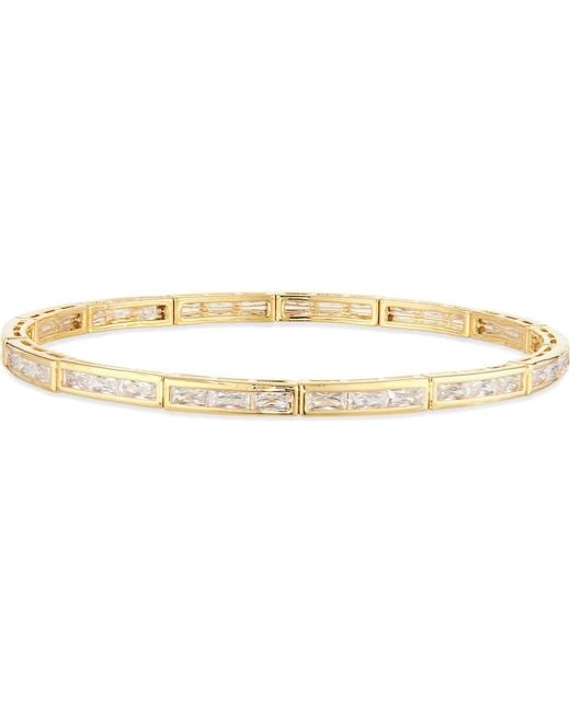 Nordstrom Metallic Demi Fine Cubic Zirconia Stretch Bracelet