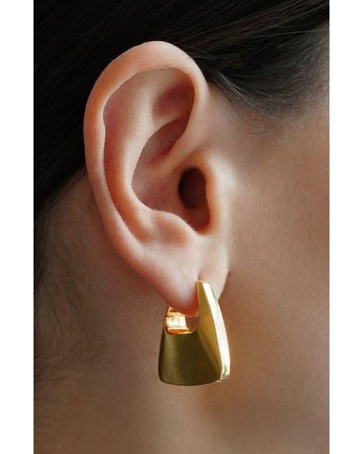 Dean Davidson Metallic Oslo Hinge Square Hoop Earrings