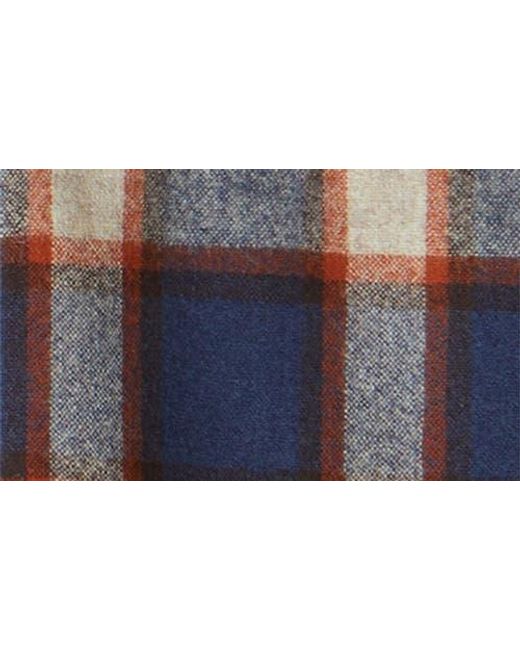 Pendleton Blue Umatilla Wool Button-Up Work Shirt for men