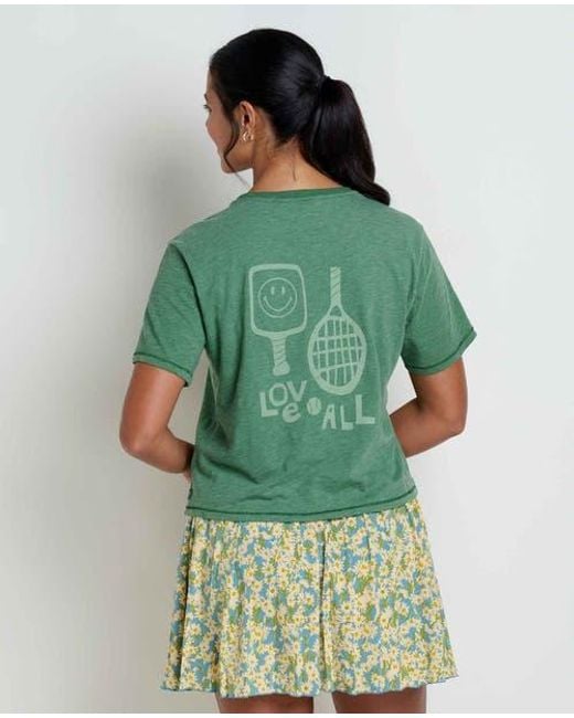 Toad & Co. Green Boundless Jersey Short Sleeve Crew