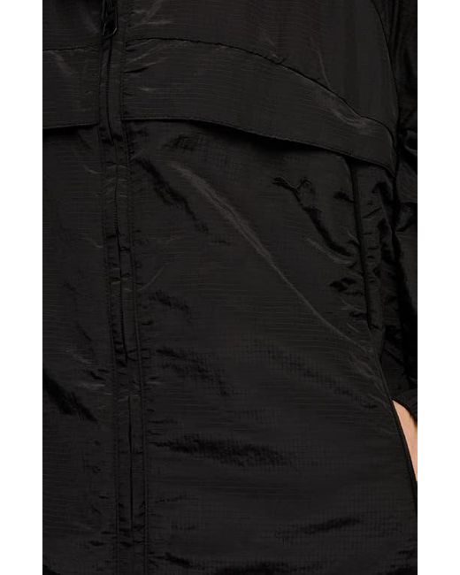 PUMA Black Clrt Hooded Ripstop Jacket for men