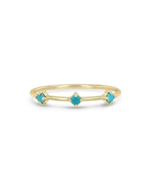 Zoe Chicco Blue Dash Ring