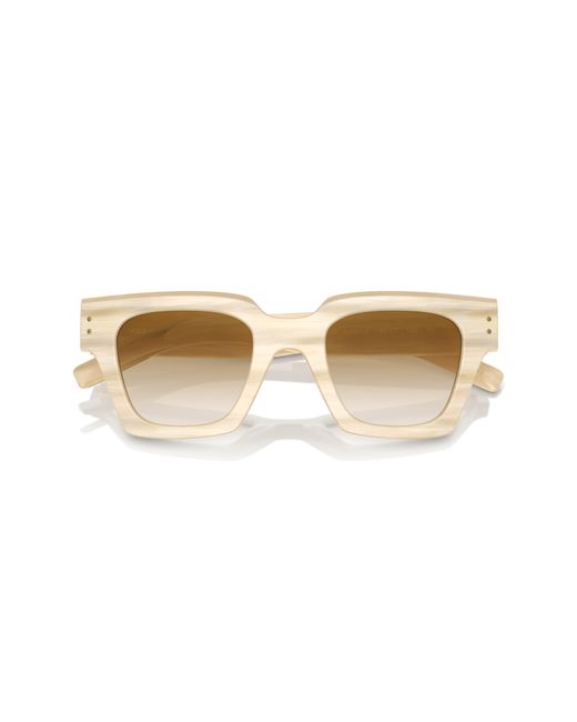 Dolce & Gabbana Natural 48mm Gradient Square Sunglasses for men
