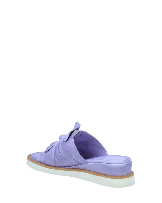 Miz Mooz White Evy Platform Wedge Slide Sandal