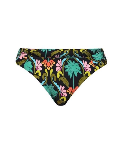 Sunshine 79 Green Mirage Shirred Side Bikini Bottoms