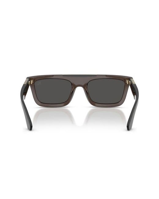 Burberry Black 54Mm Rectangular Sunglasses for men