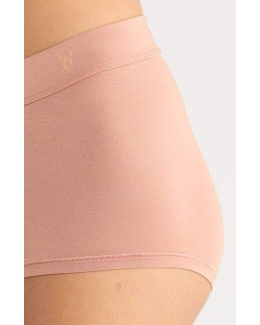 OXER Brown Luxe Bold Stretch Modal Boyshorts