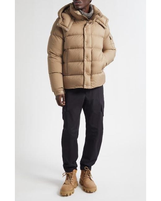 Moncler Natural Maya 70 Hooded Quilted Down Jacket for men